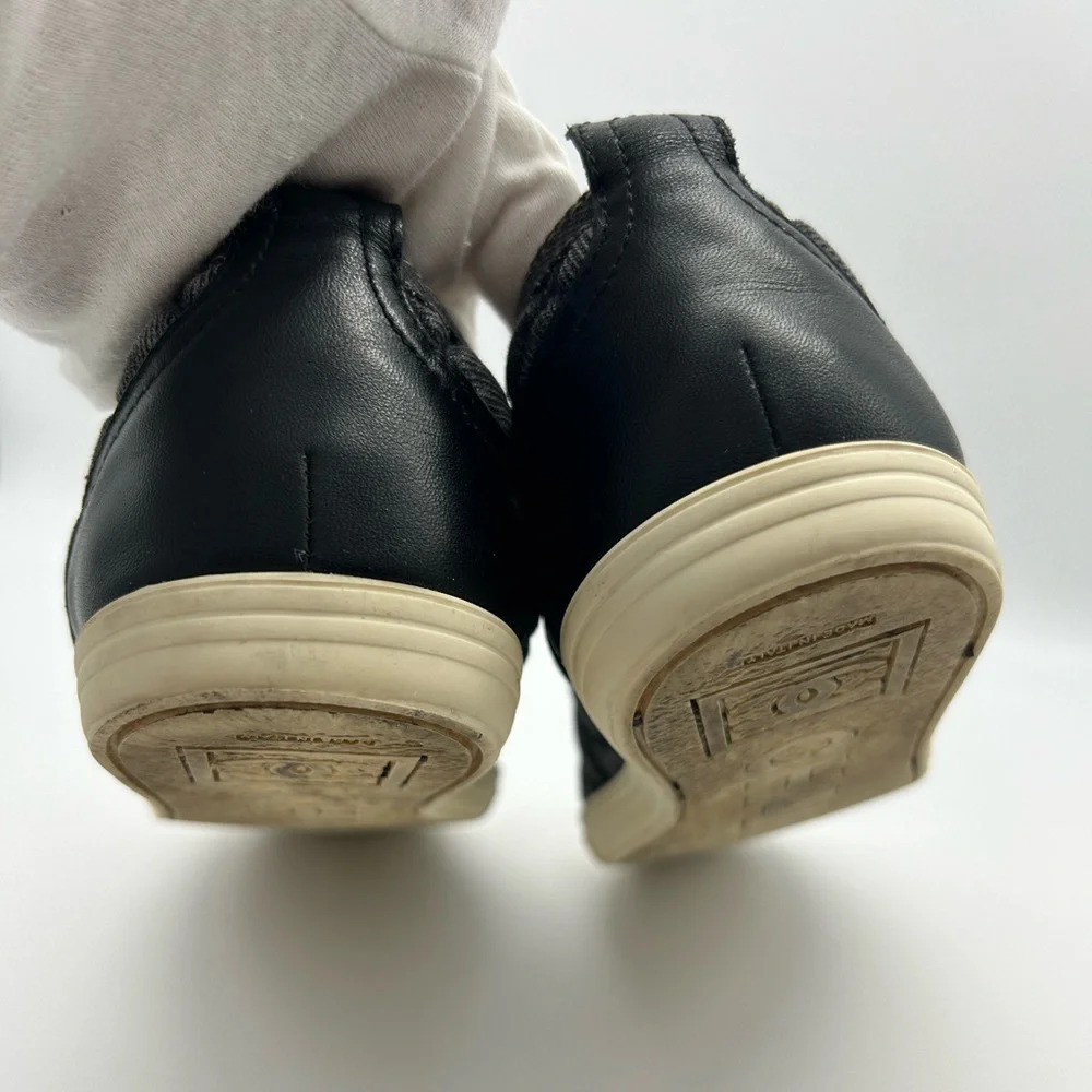 Chanel quilted denim leather lined low top sneakers shoes authentic 38 - Picture 8 of 15